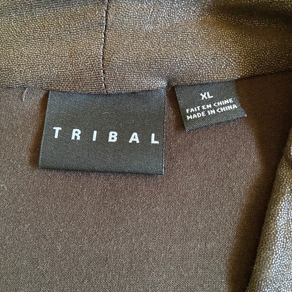 TRIBAL brown metallic tunic top - Picture 5 of 7